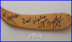 Wayne Gretzky signed autographed game issued 1982 hockey stick! RARE! Authentic
