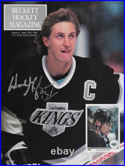 Wayne Gretzkysignedautographedbeckettissue #1los Angeleskingscoa