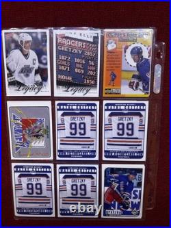 Wayne gretzky autographed picture Plus Card Lot