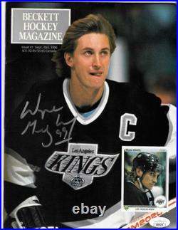 Wga Wayne Gretzky Autographed 1990 Beckett Magazine With Jsa L. O. A