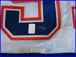 Wga Wayne Gretzky Autographed Edmonton Oilers Stats White Home Jersey 1988 42/50